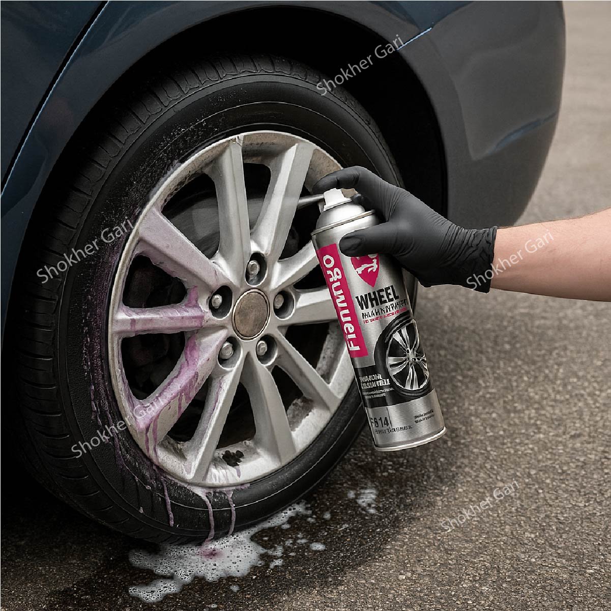 SG121 Flamingo Wheel & Rim Cleaner 500 ML 490 TK (2) Flamingo Wheel & Rim Cleaner 500 ML - Image 1