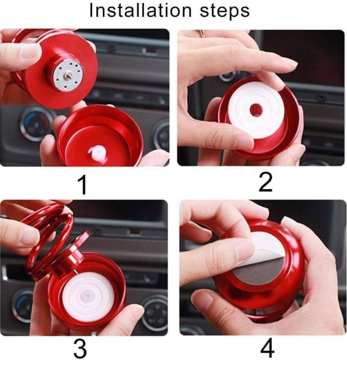 Car Solar Power Ring Perfume