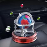 World Map Car Solar Perfume