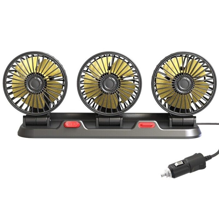 Three Headed Car Cooling Fan