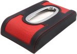 Unique Black Red PU Leather Tissue Box