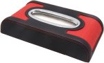 Unique Black Red PU Leather Tissue Box