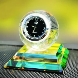 Crystal Ball with Clock Solar Perfume