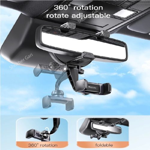 Yesido C193 Rear View Mirror Phone Holder - Image 7