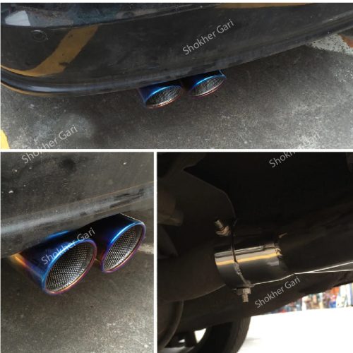 Exhaust Muffler Cap Stainless Steel 2 hole-5 (030HKS) - Image 1