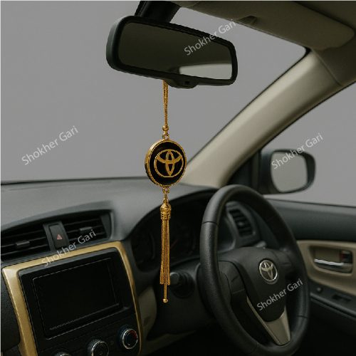 Toyota Golden Car Hanging Chain - Image 1