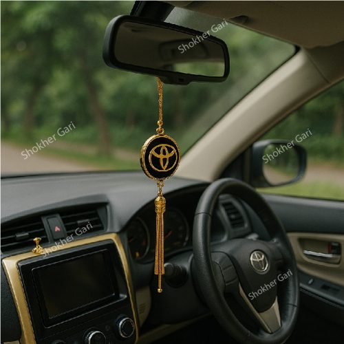Toyota Golden Car Hanging Chain - Image 2