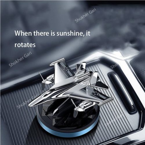 Solar Powered Rotating Combat Aircraft Perfume And Showpiece - Image 4