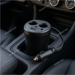 Cup Style 2Pin Socket With 2 USB Charging Put