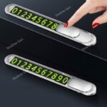 Luminous Car Temporary Parking Card Car Sticker Hidden Car Auto Phone Number Card Plate Car
