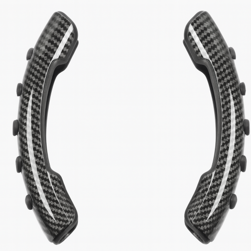 Car Half Steering Cover Carbon & Wooden - Image 3