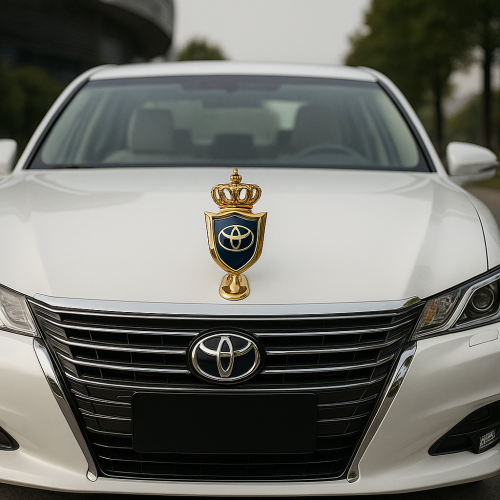 Toyota Metal 3D Crown Bonnet Logo - Image 2