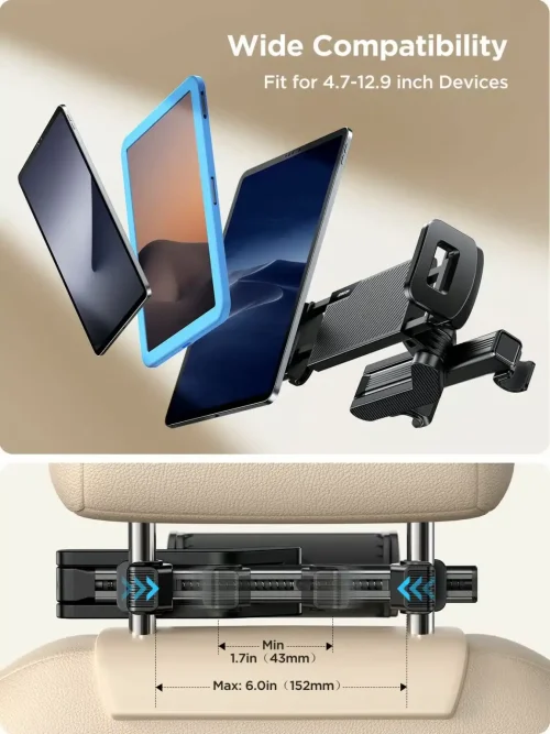 JOYROOM JR-ZS369 CAR SEAT BACK TABLET MOUNT - Image 9