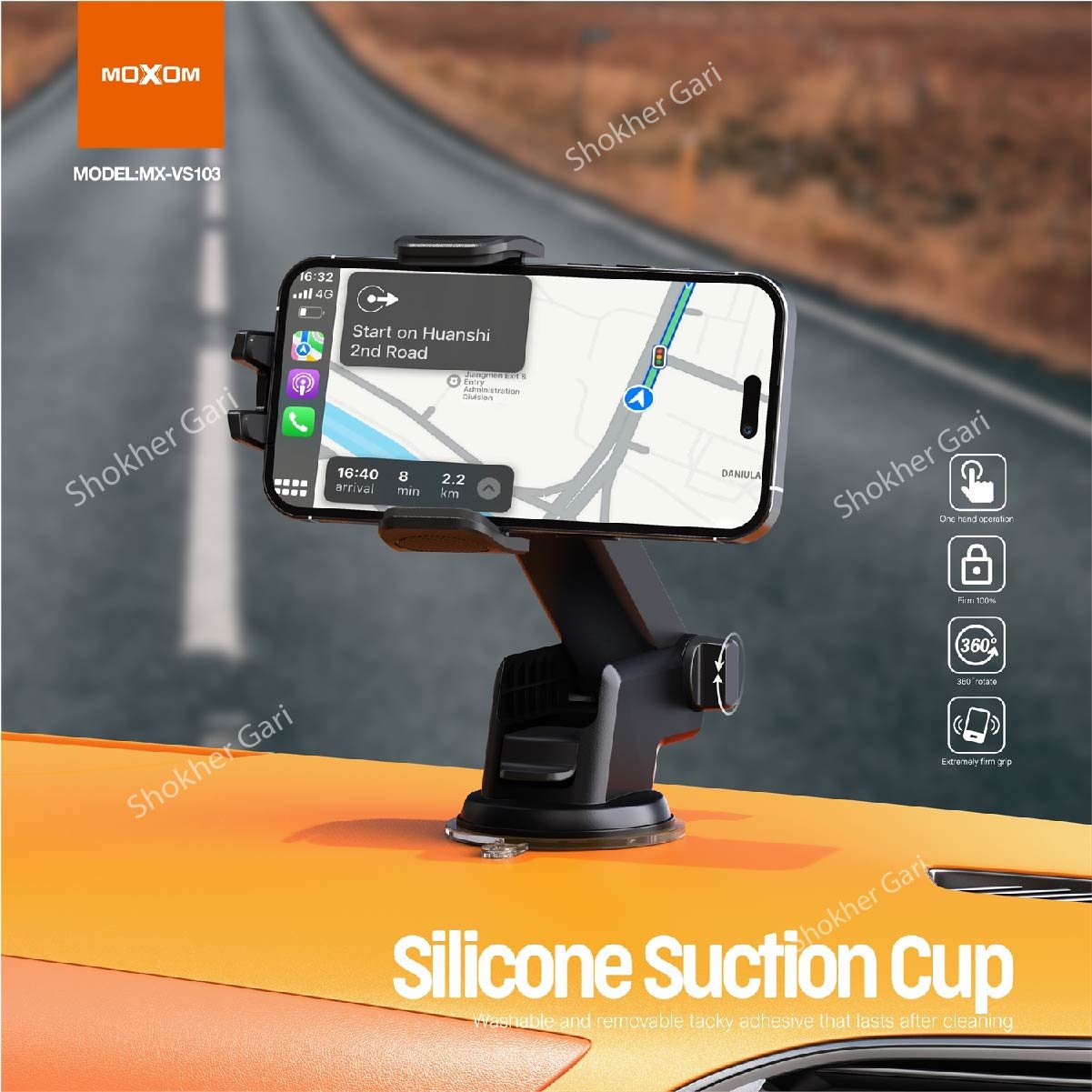 SG778 MX-VS103 DASHBOARD PHONE HOLDER 850 TK (3) MX-VS103 DASHBOARD PHONE HOLDER - Image 1