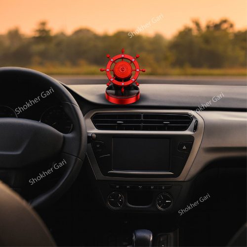 Car Air Freshener Solar Retro Ship Rotating - Image 4