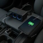 Twin Socket with 2 USB Ports Charger