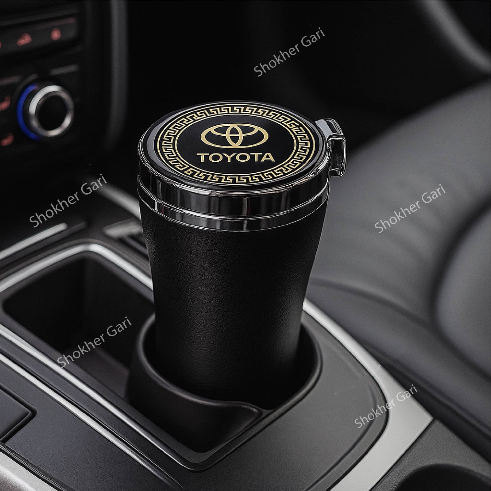 SG848 Toyota TRD Auto Open Big Carbon Fiber Ashtray 1250 TK (2) Toyota / TRD Auto Open Big Carbon Fiber Ashtray - Image 1
