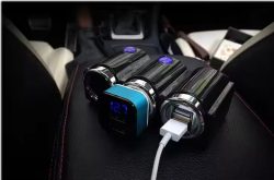 IN CAR 2-Way Dual USB Car Charger 12V/24V 120W