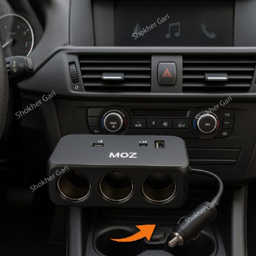 120w  CAR CHARGER WITH 2 USB & 2 TYPE-C PROTS - Image 1