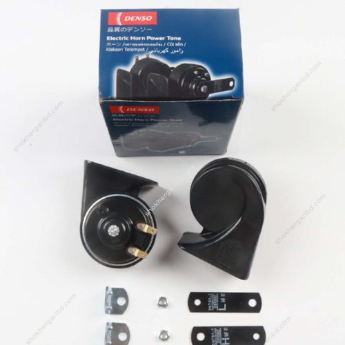 Car Original Denso Loud Sound Electric Horn Power Tone 12W Snail 02 pcs Set - - Image 3