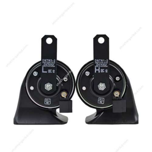Car Original Denso Loud Sound Electric Horn Power Tone 12W Snail 02 pcs Set - - Image 4