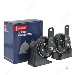 Car Original Denso Loud Sound Electric Horn Power Tone 12W Snail 02 pcs Set -