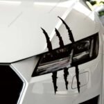 2pcs Claw Marks Sticker For Car Headlight