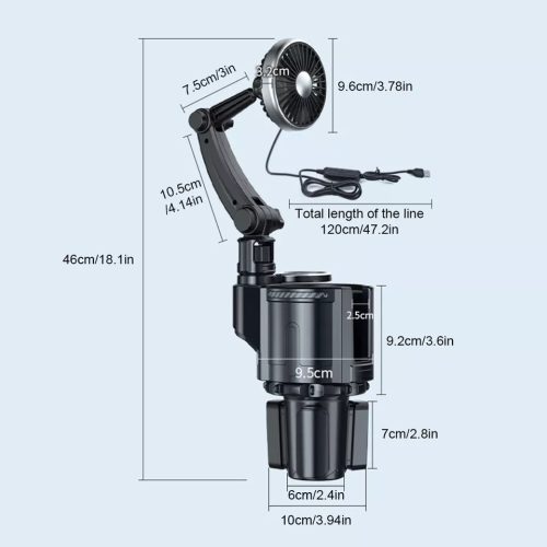 Auto Cup Holder Fan Cooler for Summer - Image 2