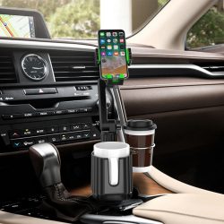 3 in 1 Car Cup Holder Phone Mount Stand Adjustable