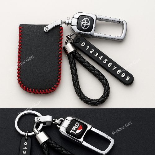 1pcs Mobile Number with KeyRing Toyota & TRD - Image 1