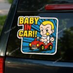 1pcs Baby in Sign Car Glass Sticker