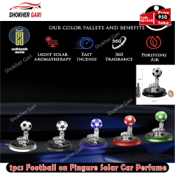 1pcs Football on Fingure Solar Car Perfume