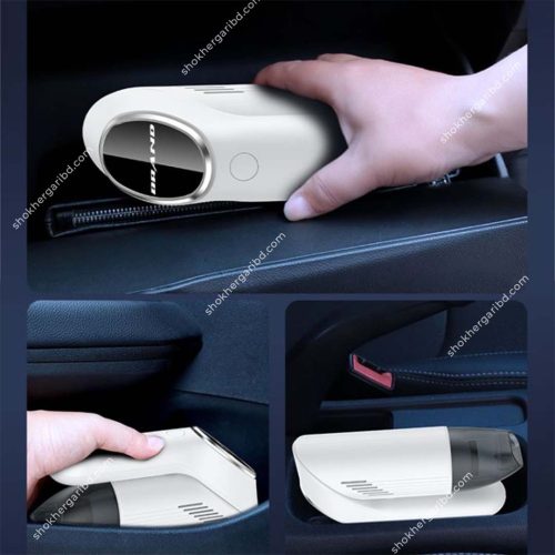 Hoco ZP6 Foldable portable car vacuum cleaner  55W power, 4000mAh battery, with lighting function - Image 5