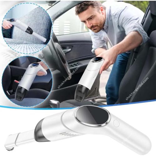 Hoco ZP6 Foldable portable car vacuum cleaner  55W power, 4000mAh battery, with lighting function - Image 12