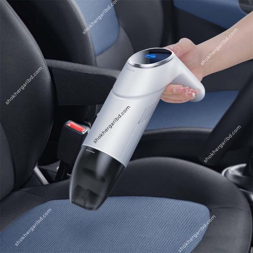 Hoco ZP6 Foldable portable car vacuum cleaner  55W power, 4000mAh battery, with lighting function - Image 1