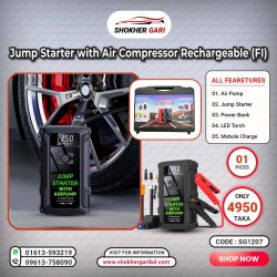 Jump Starter with Air Compressor Rechargeable (FI)