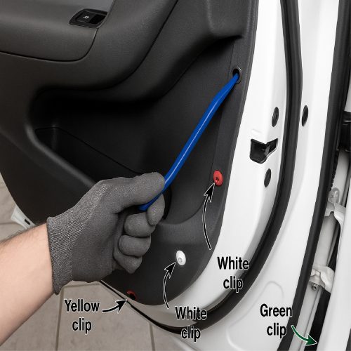 Car Door Trim Panel Fastener Clips Buckle Interior Clip Plastic Fasteners - Image 1