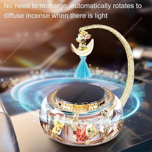 Calyrex Hanging Car Fish Style Solar Air Freshener - Image 5