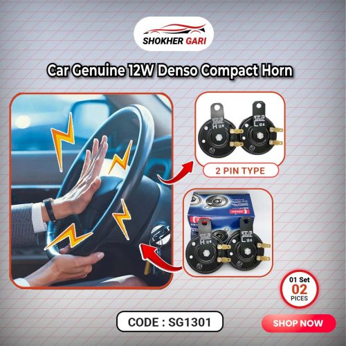 Car Genuine 12W Denso Compact Horn - Image 4