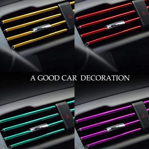 10 pcs set 20 cm Pipe Car AC Vent Blade Strip - Image 18