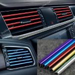 10 pcs set 20 cm Pipe Car AC Vent Blade Strip