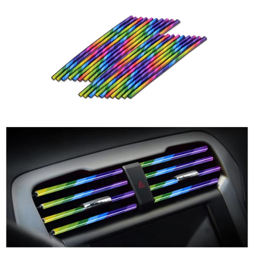 10 pcs set 20 cm Pipe Car AC Vent Blade Strip - Image 9
