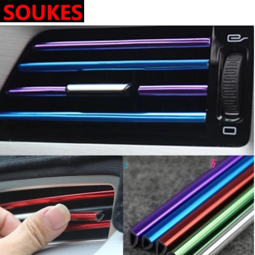 10 pcs set 20 cm Pipe Car AC Vent Blade Strip - Image 19