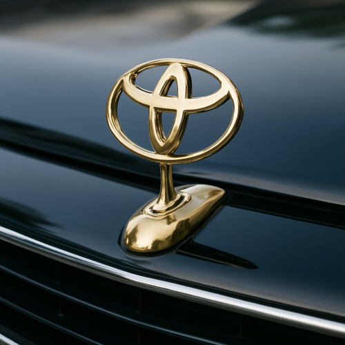 Toyota Golden Stand Eagle Bonnet Logo 1pcs - Image 1