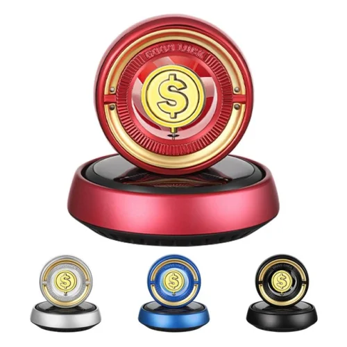 Gold Dollar Coin Solar Car Air Fresheners - Image 6