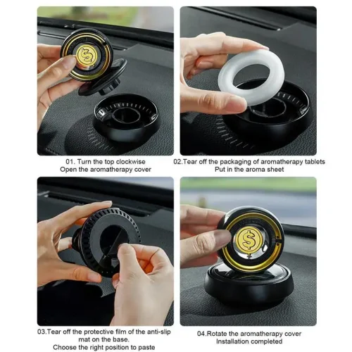 Gold Dollar Coin Solar Car Air Fresheners - Image 4
