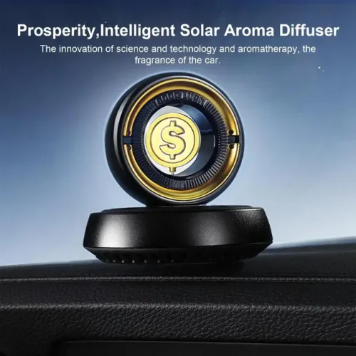 Gold Dollar Coin Solar Car Air Fresheners - Image 1