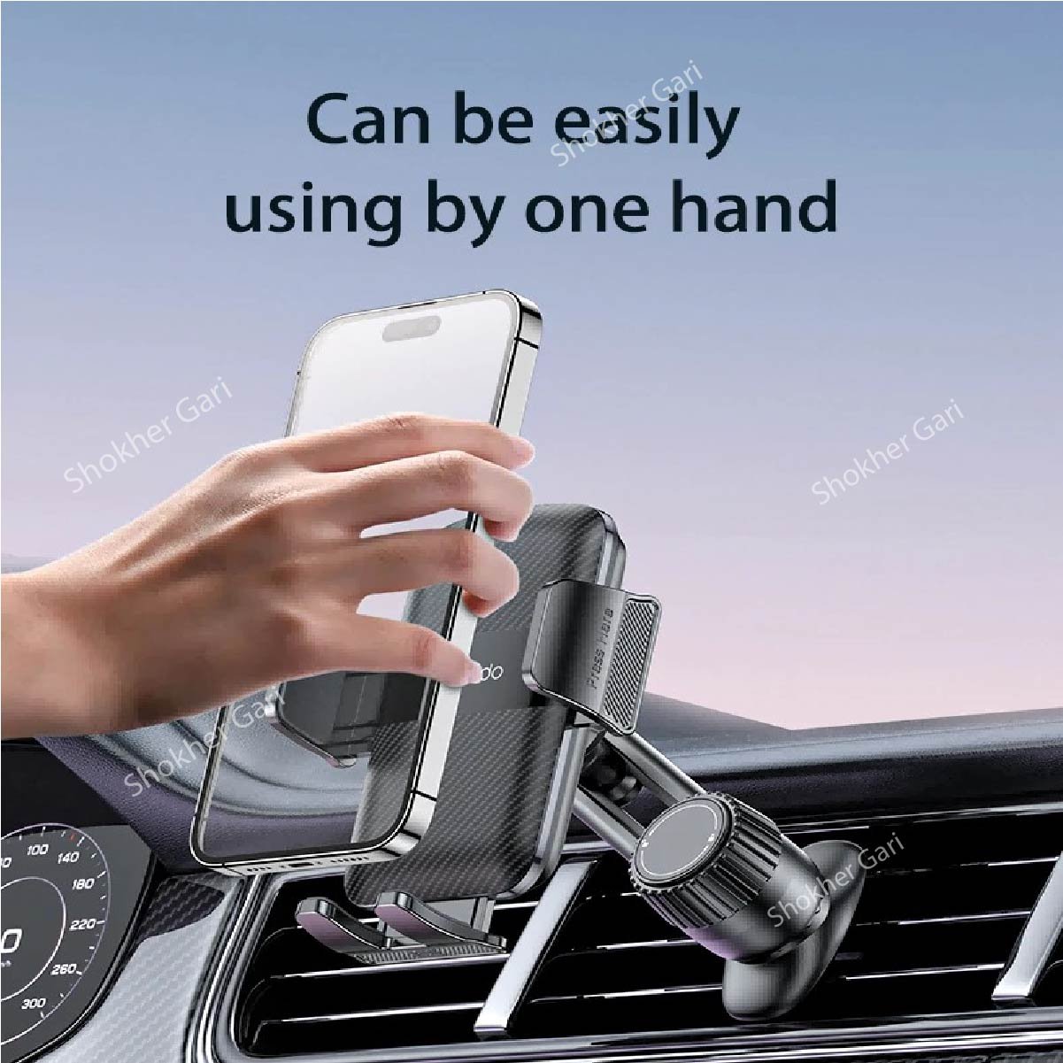 SG955 Yesido C242 Adjustable Car Air Vent Mechanical Phone Holder 950 TK (6) Yesido C242 Adjustable Car Air Vent Mechanical Phone Holder - Image 1