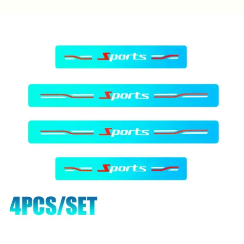 4 Pcs Car Door Sill Scuff Radiant Protector Stickers - Image 6