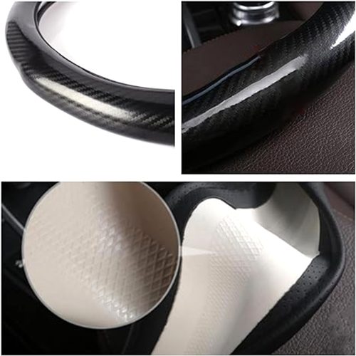Full Glossy Carbon Car Steering Wheel Cover - Image 2